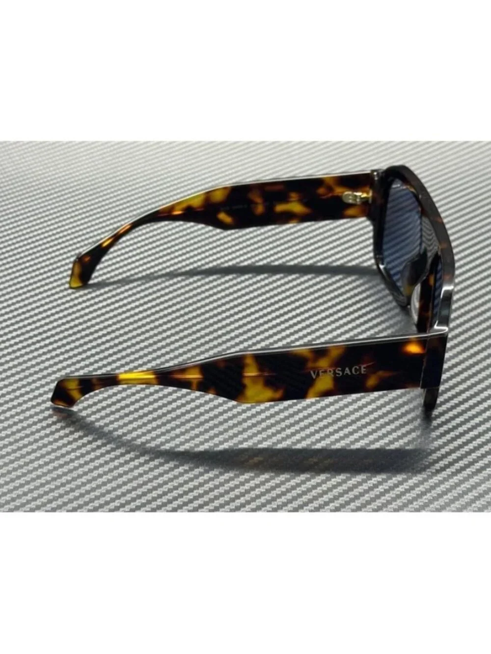 New Versace Men Havana Sunglasses 56-18-145